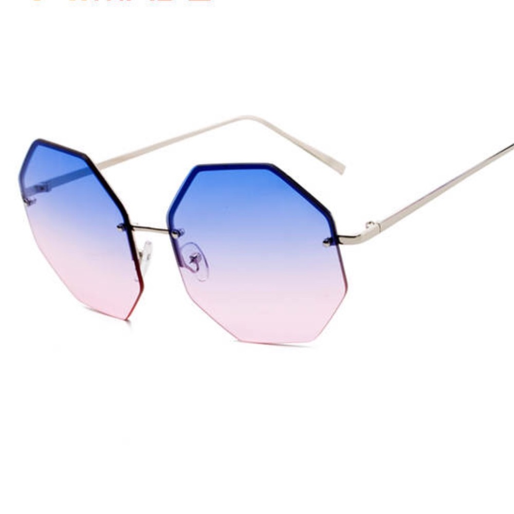 Pink Blue Ombré Sunglasses